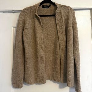 Vintage tan knit cardigan